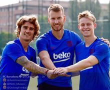 Hari Pertama Latihan di Barcelona, Antoine Griezmann Langsung Kena Kolong Dua Kali!