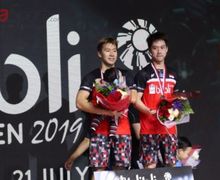 Juara Indonesia Open 2019, Kevin Sanjaya Diapresiasi oleh Anggota JKT 48