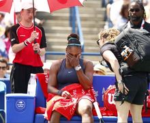 Video Momen Sial Serena Williams di Babak Keempat Turnamen AS Terbuka