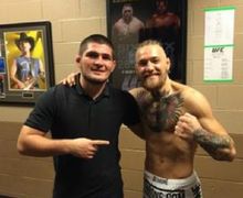 VIDEO - Reaksi Khabib Melihat McGregor KO Lawan dalam 13 Detik