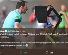 VAR di Liga Arab Saudi Gagal Fungsi karena Saklar Dipakai Mengecas HP