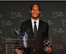 Ekspresi Kekecewaan Virgil van Dijk Setelah Gagal Meraih Ballon d'Or