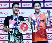 Kento Momota Akui Sempat Kewalahan Hadapi Kecepatan Anthony Sinisuka Ginting