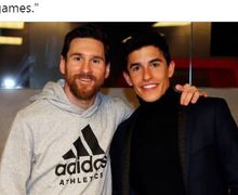 Gara-gara Hal Sepele, Marc Marquez Serasa Mau Mati saat Ketemu Messi