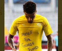 Cetak Hattrick, Jadon Sancho Persembahkan Golnya untuk George Floyd