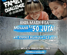 Yuk Buruan Ikutan! 'Mola TV Family Challenge' Berhadiah 50 Juta Rupiah Kembali Digelar Tahap 2
