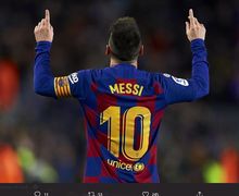 VIDEO - Gol Fantastis Lionel Messi saat Dikeroyok 3 Pemain Napoli Sampai Jatuh