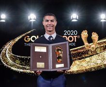Kata-kata Pertama Cristiano Ronaldo Raih Penghargaan Golden Foot 2020