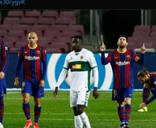 Aksi Lionel Messi di Akhir Pertandingan Bikin Kiper Elche Terkejut