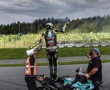 MotoGP Austria 2021 - Dihiasi Drama Hujan, Rossi Girang Nyaris Raih Podium ke-200