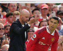 Man United Vs Liverpool - Erik Ten Hag Murka, Cristiano Ronaldo Disemprot Rooney