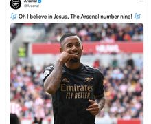 Panggungnya Dicuri Eddie Nketiah, Ini Respon Gabriel Jesus yang Hilang Saat Arsenal Hancurkan Man United!