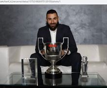 Usai Sabet 3 Penghargaan, Benzema Tebar Ancaman ke Lewandowski di Barca
