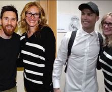 3 Tahun Lalu, Julia Roberts Saksikan Kekalahan Real Madrid, Bertemu Messi dan Ronaldo