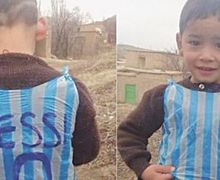 Nyawa Terancam, Fans Cilik Lionel Messi yang Viral dengan Jersi Kantong Plastik Akhirnya Buka Suara