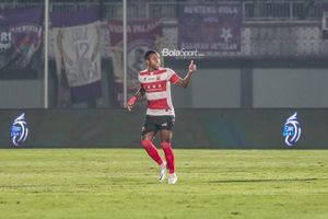 Hasil Liga 1 - Gol Penalti Hugo Gomes Bawa Madura United Menang Tipis atas Borneo FC