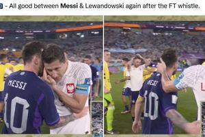 PIALA DUNIA - Misteri Bisikan Lionel Messi ke Robert Lewandowski