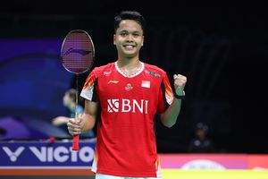 Hasil Thomas Cup 2024 - Sempat Direpotkan Tunggal Putra Ranking 105 Dunia, Anthony Ginting Amankan poin Pertama Indonesia