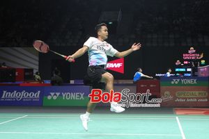 Indonesia Open 2024 - Anthony Ginting Salahkan Diri Sendiri Usai Gugur di Babak Pertama, Performa di Olimpiade Tanda Tanya