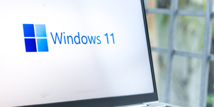 Ilustrasi komputer Windows 11