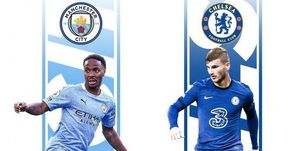 poster Manchester City vs Chelsea
