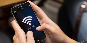 Ilustrasi pemakaian WiFi