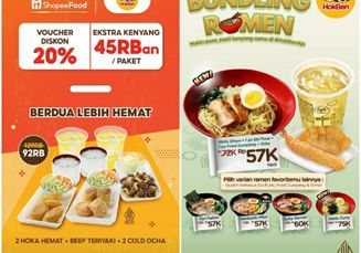 Promo Hokben Hari Ini, Jajan Lewat ShopeeFood Dapat Diskon 20%