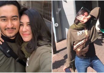 Bulan Madu ke Amerika, Syahnaz dan Jeje Pakai Baju Couple-an, Kompak Banget!
