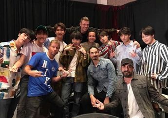 Foto Kebersamaan BTS dan Backstreet Boys, Curi Perhatian iHeartRadio, Siap Kolaborasi nih?