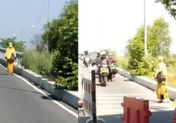 Berjalan Kaki Seberangi Jembatan Suramadu, Wanita Paruh Baya Ini Simpan Kisah Miris
