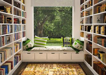 Bikin Perpustakaan di Rumah Yuk, Cara Kelola Buku dan 4 Ide Lokasinya