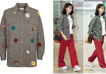 Airport Fashion dengan Gaya Kasual ala Yoona SNSD, Harga Jaketnya Bikin Salah Fokus!