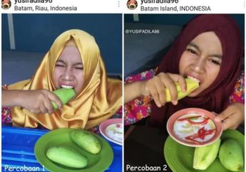 Makan Mangga Dengan Kulitnya, Gadis Ini Diajak Jokowi Sukseskan Asian Games 2018