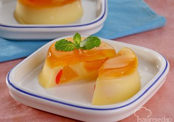 Kesegaran Ganda Dari Puding Karamel Buah Pas Jadi Sajian Penutup Siang Ini