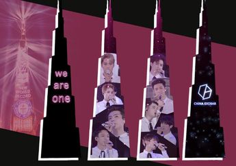 Wow! EXO-L Tiongkok Bikin Project Besar untuk EXO di Burj Khalifa