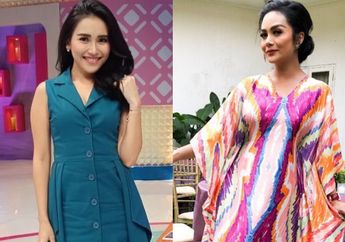 Penampilan Ayu Ting Ting VS Krisdayanti Saat Kompak Pakai Busana Kaftan Kembar dengan Sang Buah Hati