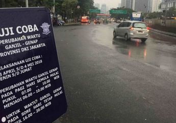 Ingat! Aturan Ganjil Genap 15 Jam Sehari, Selama Asian Games 2018