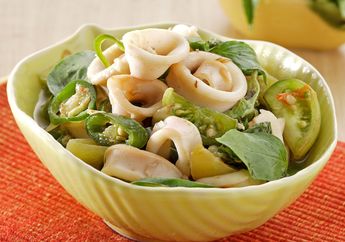 Resep Mudah Cumi Pedas Kemangi Ini Pedas Gurihnya Juara Banget