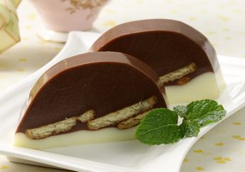 Lembut & Lezatnya Puding Cokelat Biskuit Kelapa Pasti Disuka Semua
