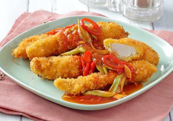 Si Kecil Pasti Buka Mulut Karena Ayam Goreng Panir Saus Pedas Ini