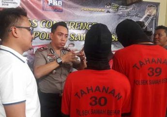 Maling Bertopeng Kantong Kresek Bobol Minimarket di Sawah Besar