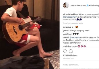 Diam-Diam, Victoria Beckham Merekam Cruz Nyanyi Lagu Justin Bieber
