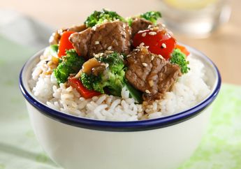 Resep Mudah Nasi Siram Daging Brokoli Ini Selain Sehat Bikin Ketagihan