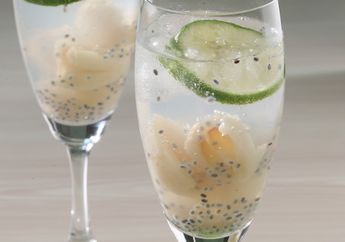 Resep Leci And Lime Squash Enak, Minuman Segar Ala Cafe Mahal