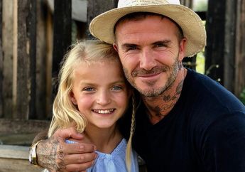Intip yuk Momen Manis David Beckham Saat Memotong Rambut Putrinya Sendiri