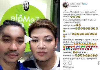 Unggah Video Face Swap dengan Indra Bekti, Indy Barends: yang Mana yang Cantik?