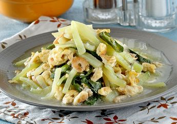Resep Labu Siam Tumis Telur Enak Ini Sayang Banget Kalau Dilewatkan