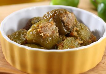 Cabai Gendot Isi Tumis Bumbu Iris, Cabai dengan Isian Daging yang Bikin Ketagihan