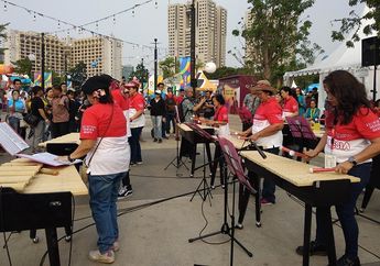Musik Kolintang Turut Ramaikan Zona Kaka di Festival Asian Games 2018