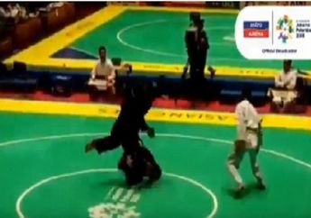 Atlet Silat Malaysia Cederai Sportivitas, Tendang Atlet Singapura dan Protes Wasit usai Kalah di Asian Games 2018